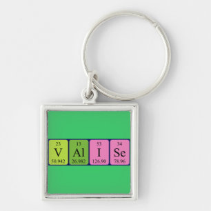 Valise periodic table keyring