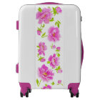 Aquarelle pivoines Monogramme