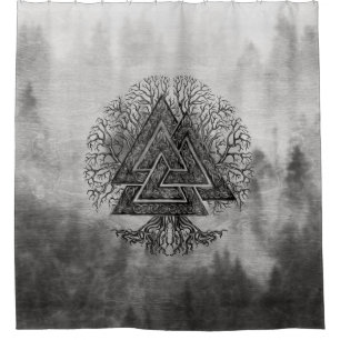 Valknut and Tree of Life Yggdrasil