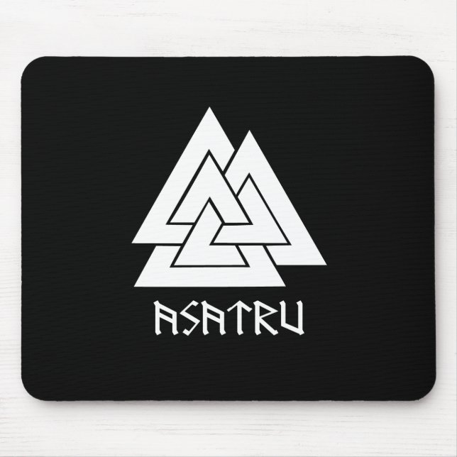 Valknut Asatru Mousepad (Front)