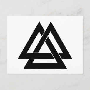 Valknut - Black Postcard