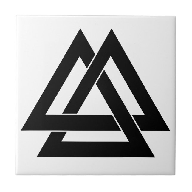 Valknut - Black Tile (Front)