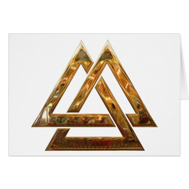 Valknut - gold (Front Horizontal)