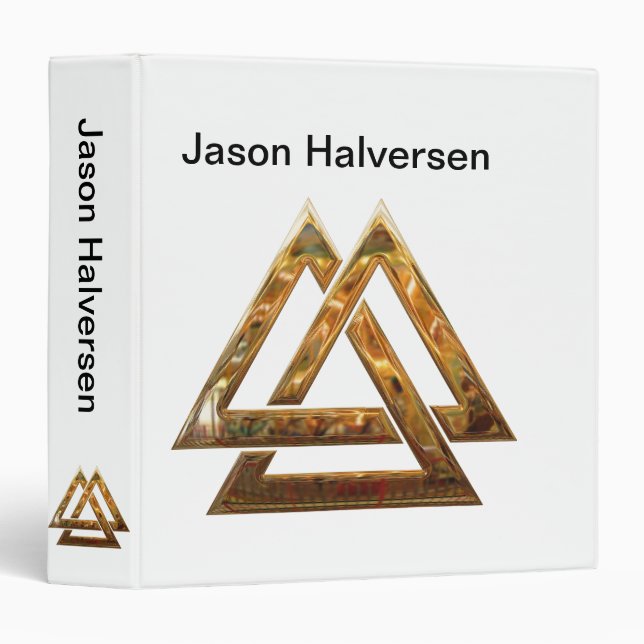 Valknut - gold binder (Front/Spine)