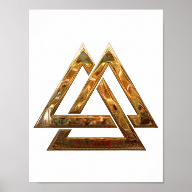 Valknut - gold poster (Front)