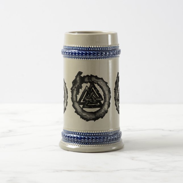 Valknut (Ouroboros) Beer Stein (Center)