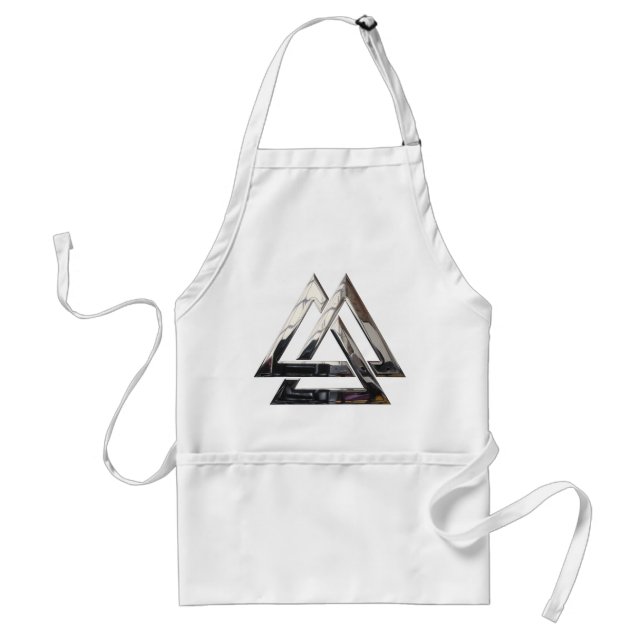 Valknut - silver standard apron (Front)