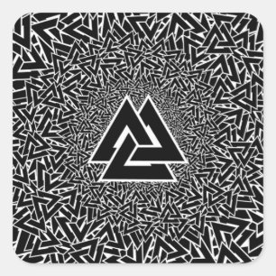 Valknut Square Sticker