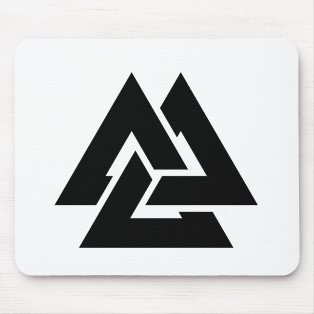 Valknut Symbol triquetra Mouse Pad (Front)