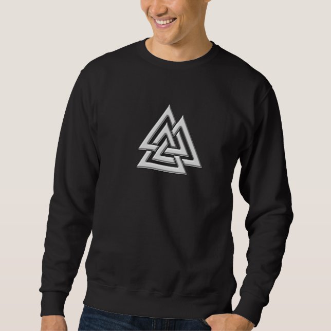 Valknut, Votans node, Odin, Asgard Sweatshirt (Front)
