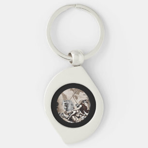 Valkyrie Carries Hero to Valhalla Keychain