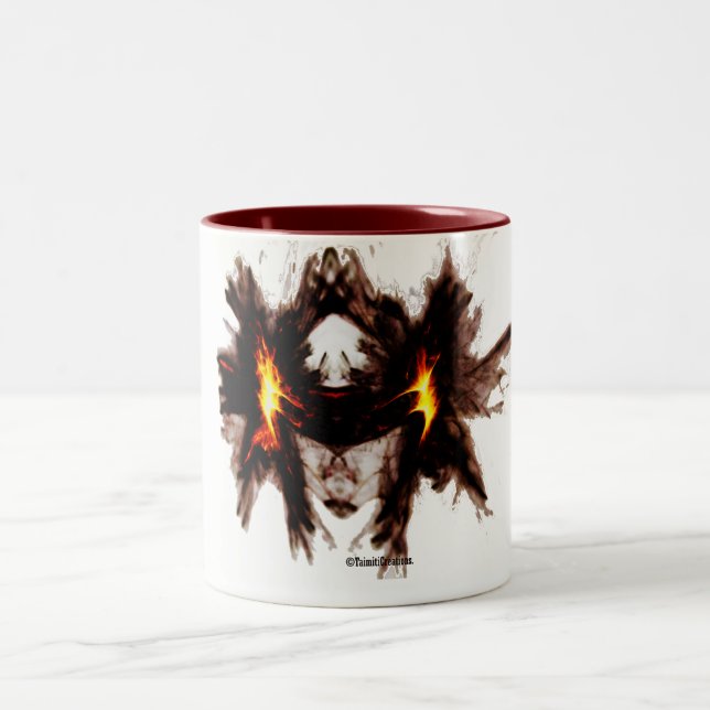 Valkyrie -Hail Odin. let the warrior lead you Two-Tone Coffee Mug (Center)