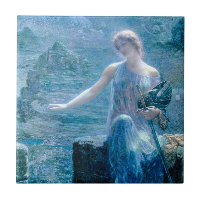 Valkyrie in a Blue Dress with Armour Tile (Front)
