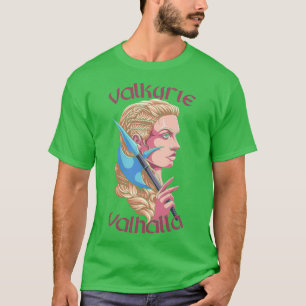 Valkyrie Valhalla Valkyrie Viking Shield Maiden T-Shirt