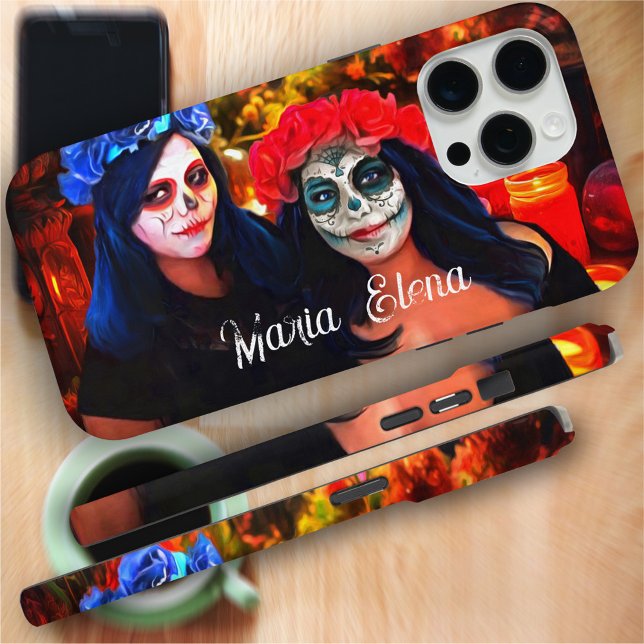 Vallarta Catrinas with Flowers & Candles 1718 Case-Mate iPhone Case (Creator Uploaded)