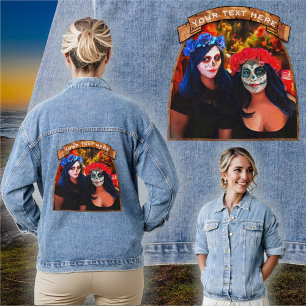 Vallarta Catrinas with Flowers & Candles 1718 Denim Jacket
