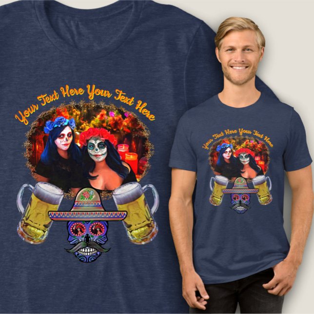 Vallarta Catrinas with Skulls 1718 Tri-Blend Shirt (Creator Uploaded)