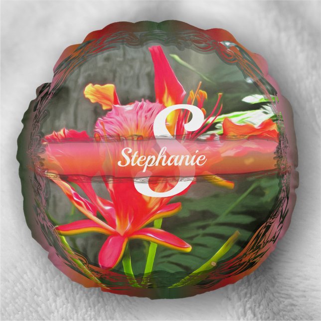 Vallarta Flaming Beauty 1583 Round Pillow (Creator Uploaded)