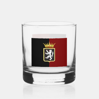 Valle d'Aosta flag-emblem (Italian region) Whiskey Glass