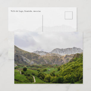 Valle de Lago, Somiedo Natural Park in Spain Postcard