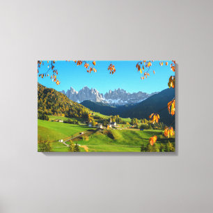 Vallée de Funes de Di de Val avec la toile de