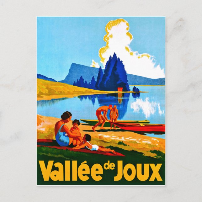 Vallée de Joux, summer in Switzerland, vintage Postcard (Front)
