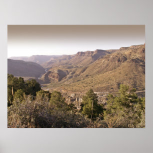 Vallée près de Velarde Nouveau Mexique - affiche