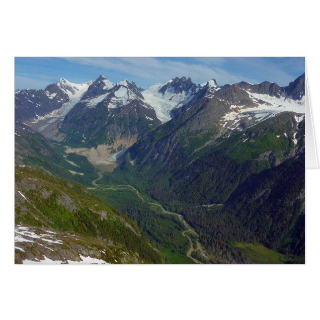 Vallée sculptée par les glaciers de l'Alaska (Devant horizontal)