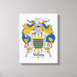 Vallejo Family Crest Canvas Print