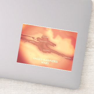 Valles marineris Mars map
