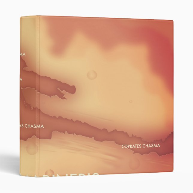 Valles marineris Mars map Binder (Front/Spine)