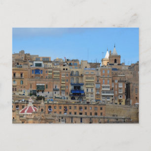 Valletta, Malta Cityscape Architecture Postcard
