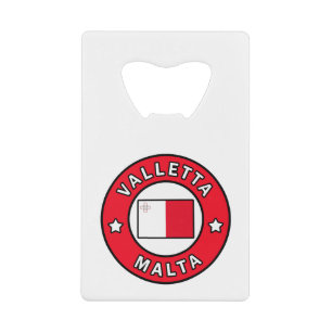 Valletta Malta Credit Card Bottle Opener