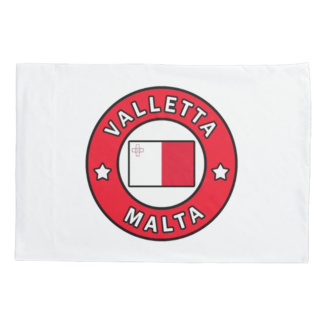 Valletta Malta Pillowcase (Back)