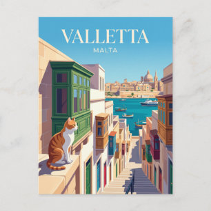 Valletta Malta Postcard
