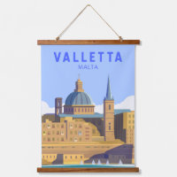 Valletta Malta Travel Vintage Art