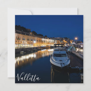 Valletta waterfront district with small harbor