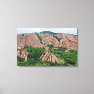 Valley and Rock Formations at Roxborough Canvas Print
