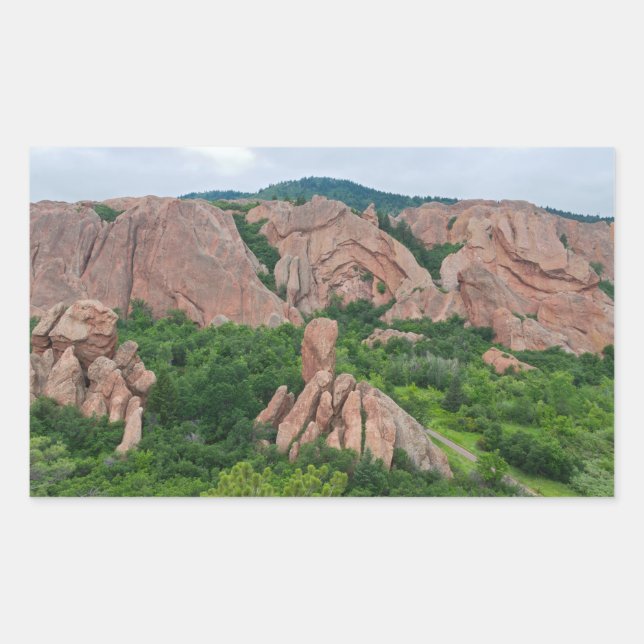 Valley and Rock Formations at Roxborough Sticker (Front)