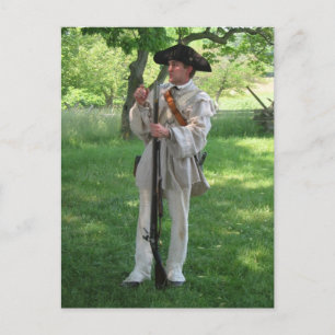 Valley Forge Reenactment Postcard