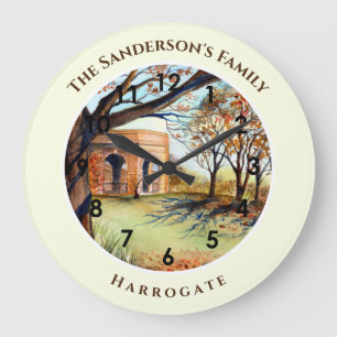Valley Gardens Harrogate Yorkshire England Large Clock