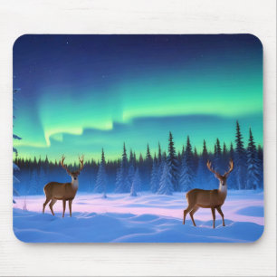 Valley Landscape Panoramic Nature Tranquil Aurora  Mouse Pad