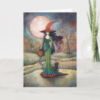 Valley Moon Halloween Witch Art Molly Harrison