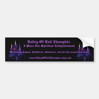 Valley of Evil Thoughts Bumper Sticker 1