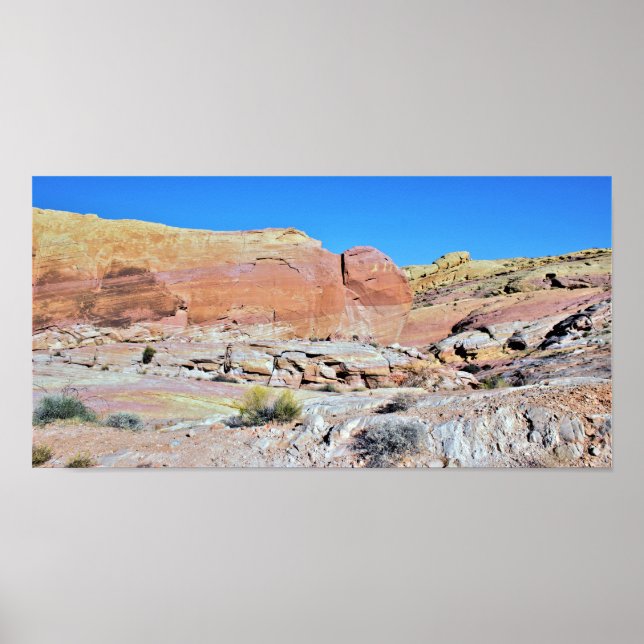 Valley of Fire Desert Landscape Photo Poster (Front)