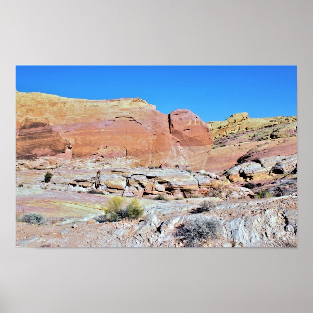 Valley of Fire Desert Landscape Photo Poster (Front)