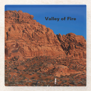Valley of Fire Glass Coaster