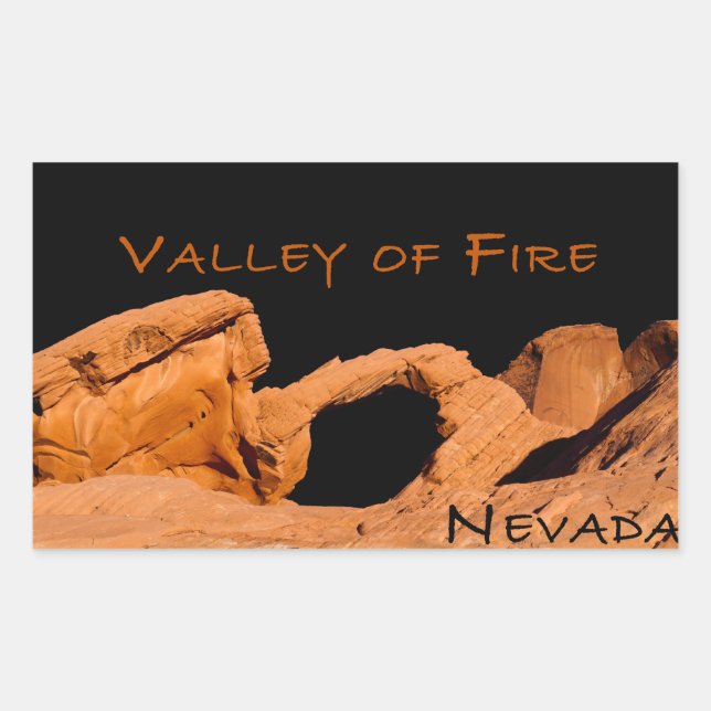 Valley of Fire Nevada Sticker (Front)