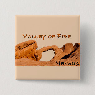 Valley of Fire Nevada USA 2 Inch Square Button