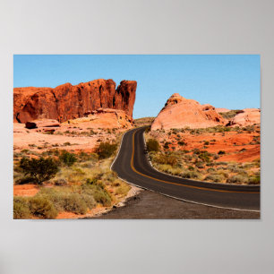 Valley of Fire State Park Nevada America USA Poster